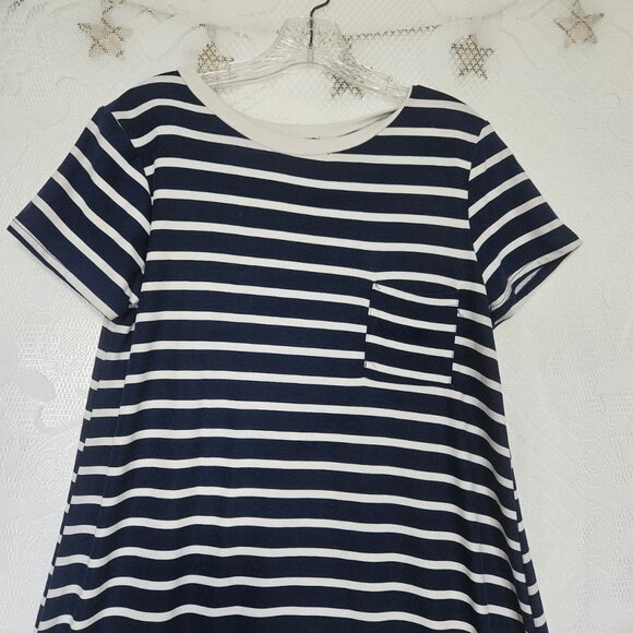 Try This XLarge French Stripe Tshirt Dress Nautical Parisian Coastal Cruisewear - Picture 3 of 5